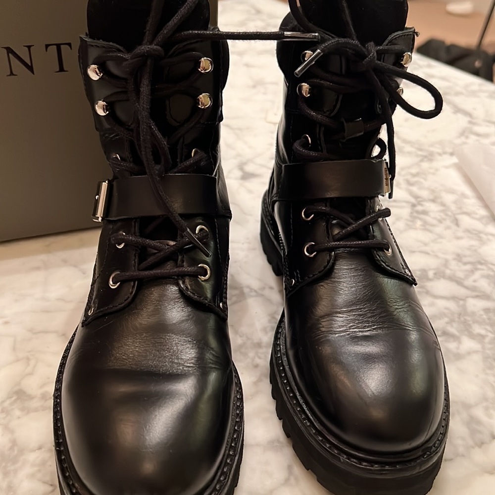 Allsaints Paulina Combat Lugg Boots View 2